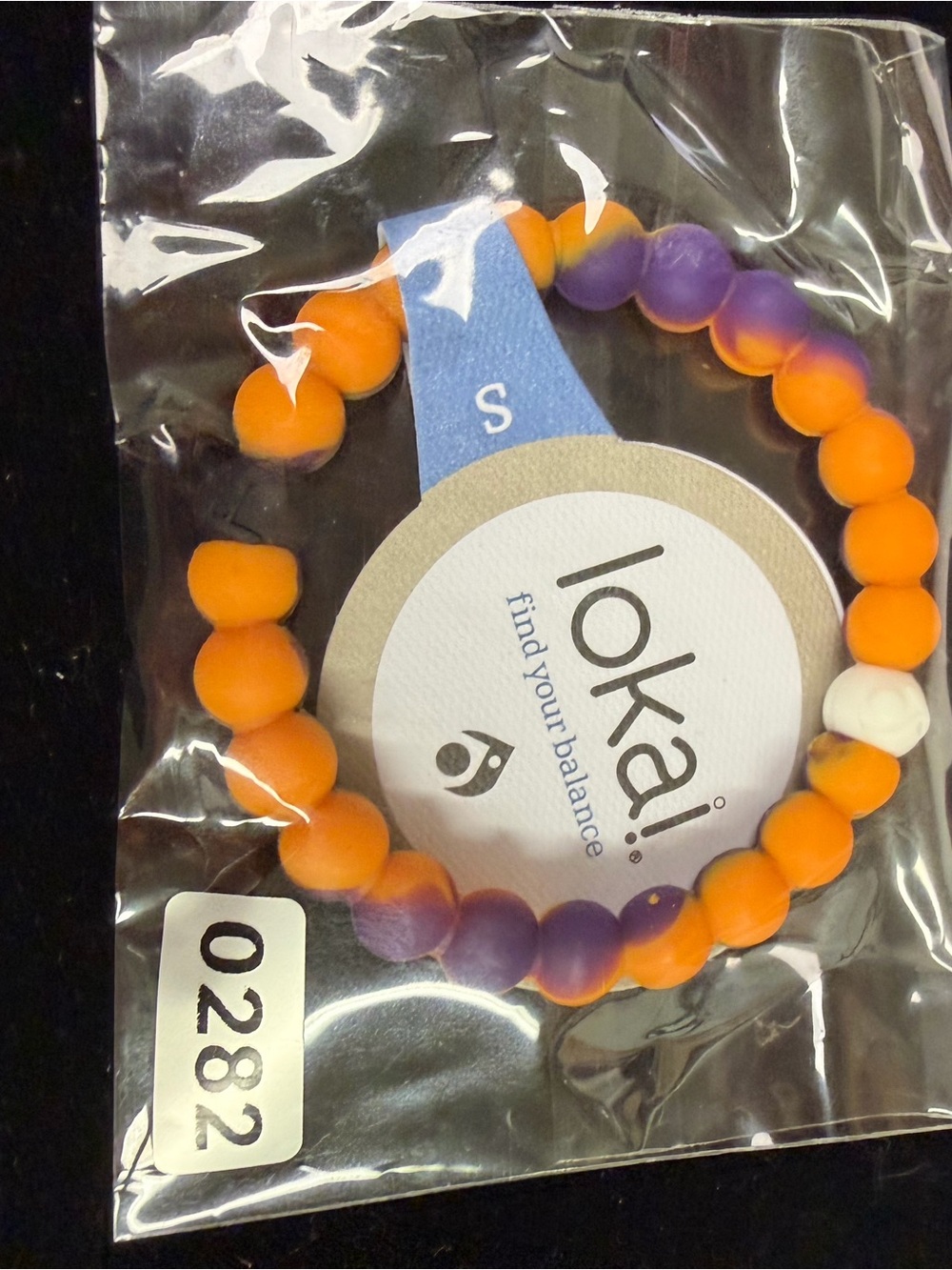 lokai Kids Beaded Bracelet - Orange & Purple